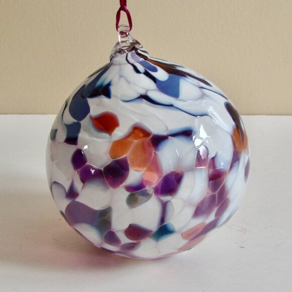 Hand Blown Glass Ornament Art Glass Christmas Tree Ornament One-of-a-Kind - Picture 8 of 9